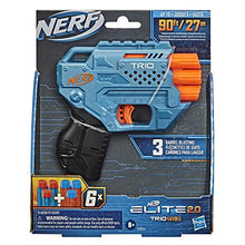 
                        
                          Load image into Gallery viewer, NERF Elite 2.0 Trio SD-3 Blaster -- Includes 6 Official Darts -- 3-Barrel Blasting -- Tactical Rail for Customizing Capability
                        
                      