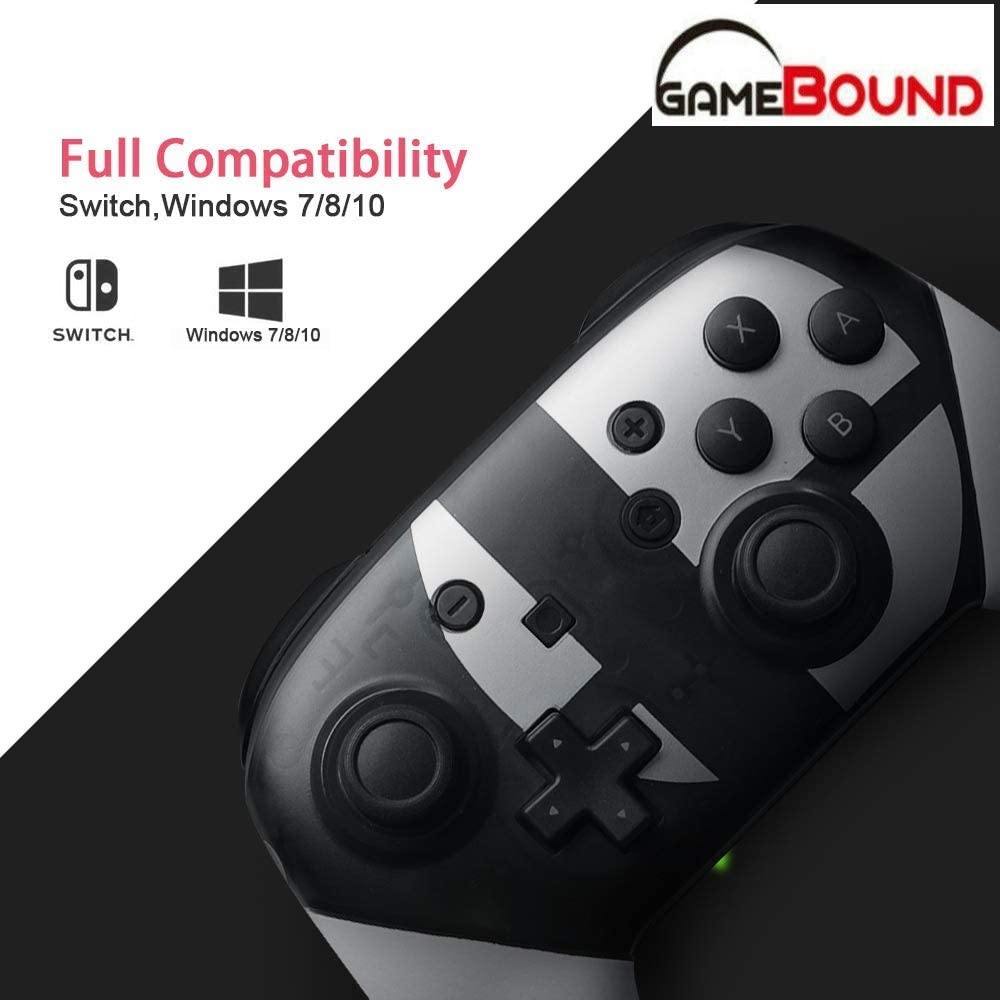 Wireless pro Game Controller 2-Pack for Nintendo Switch by Gamebound (Black & White) - JOY2ESpree