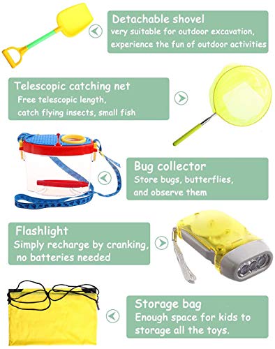 YEITIADY Outdoor Adventure Kit for Kids -16 Pcs Binoculars,Compass,Flashlight - JOY2ESpree