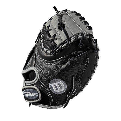Wilson A2000 34-Inch SuperSkin Baseball Glove, Black/Silver, Left (Right Hand Throw) - JOY2ESpree