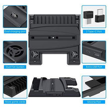 
                        
                          Load image into Gallery viewer, Cooling Fan Stand for PS5 Controller and PS5 Console Disc Version/Digital Edition - JOY2ESpree
                        
                      
