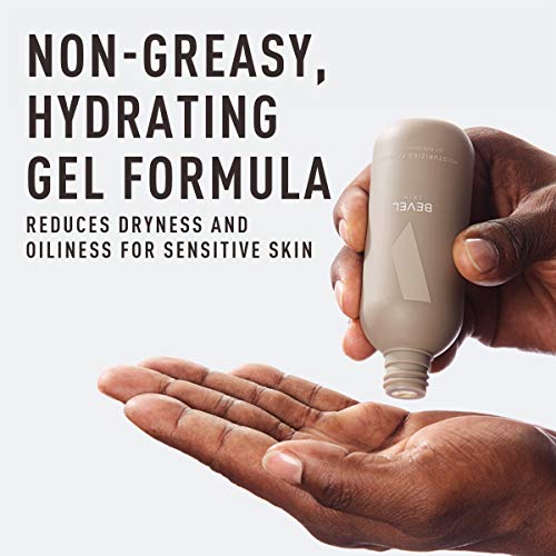 Face Moisturizer for Men by Bevel - Clear, Lightweight Face Lotion Gel with Tea Tree Oil and Vitamin C