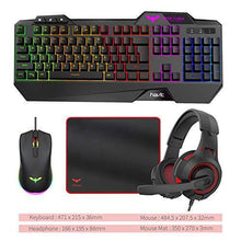 
                        
                          गैलरी व्यूवर में इमेज लोड करें, havit Gaming Keyboard Mouse Headset &amp; Mouse Pad Kit, Rainbow LED Backlit Wired - JOY2ESpree
                        
                      