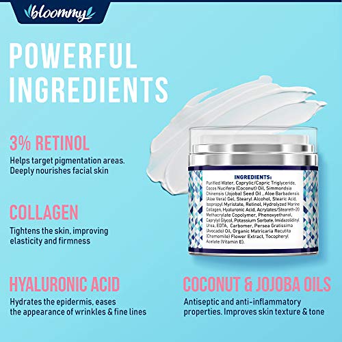 BLOOMMY Collagen & Retinol Cream - Made in USA