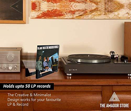 The Amador's Store Vinyl LP Record Rack 50-55 LP storage Stand Holder - JOY2ESpree