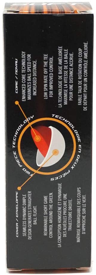 Power Bilt TPX V Colored Matte Finish Golf Balls, (One Dozen)