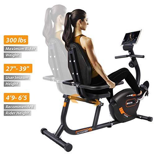 JEEKEE Recumbent Exercise Bike for Adults Seniors - Indoor Magnetic Cycling Fitness Equipment for Home Workout - JOY2ESpree