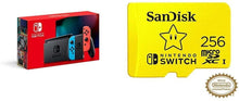 
                        
                          Load image into Gallery viewer, Nintendo Switch with Gray Joy‑Con - HAC-001(-01) + SanDisk 256GB MicroSDXC UHS-I Card - JOY2ESpree
                        
                      