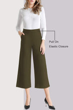 
                        
                          將圖片載入圖庫檢視器 Tsful High Waisted Wide Leg Pants for Women Summer Business Casual Crop Dress Pants Stretch Pull On Capris
                        
                      