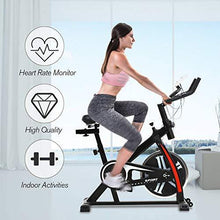 
                        
                          將圖片載入圖庫檢視器 HCB Exercise Bike Indoor Cycling Bike Stationary Bike with Adjustable Seat and Resistance, Comfortable Seat Cushion Cycle Bike for Home Cardio Workout - JOY2ESpree
                        
                      