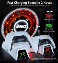 
                        
                          Load image into Gallery viewer, PS5 Stand with Suction Cooling Fan and Dual Controller Charger Station - JOY2ESpree
                        
                      