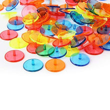 
                        
                          Load image into Gallery viewer, sansheng 200 PCS Plastic Circular Transparent Golf Position Mark and Baseball Position Mark/Position Markers for Upright bass (Random Colors) - JOY2ESpree
                        
                      