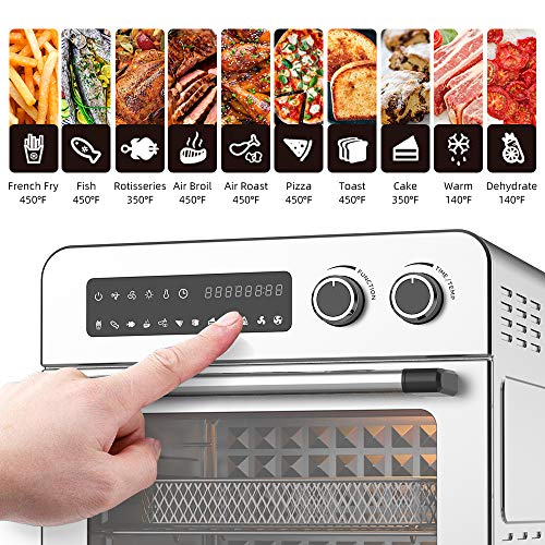 Air Fryer Convection Oven Combo 10-in-1 Countertop Airfryer 24QT Ultra Large Capacity Toaster Oven for Large Family Chicken - JOY2ESpree