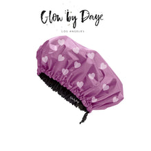
                        
                          Load image into Gallery viewer, Large Satin Lined Shower Cap- Adjustable, Waterproof, Satin Interior for Hair Protection
                        
                      