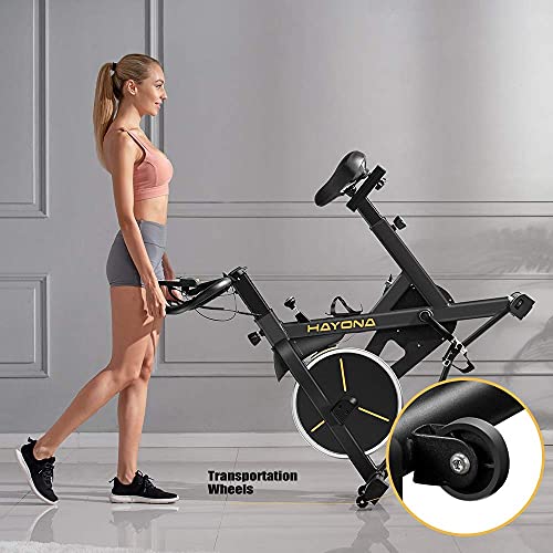 HAYONA Exercise Bike Stationary Bike Indoor Cycling bike Belt Drive - JOY2ESpree