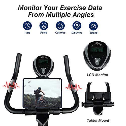 TOLEAD Spin Bike Exercise Bike for Home Workout, Indoor Cycling Bike for Cardio Exercise, Stationary Bike Belt Drive with Heavy Duty Flywheel - JOY2ESpree