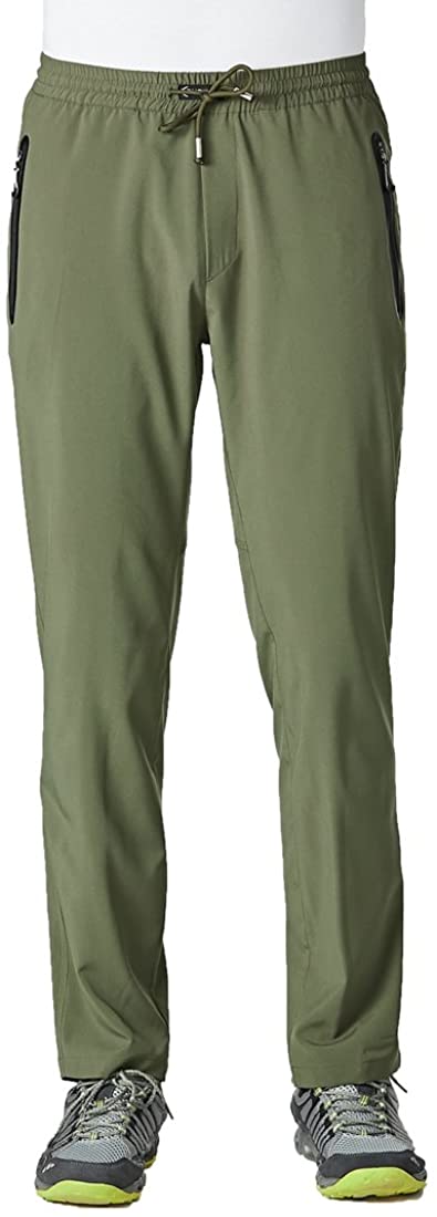 Rdruko Men's Jogger Casual Pants Lightweight Breathable Quick Dry Hiking Running Outdoor Sports Pants