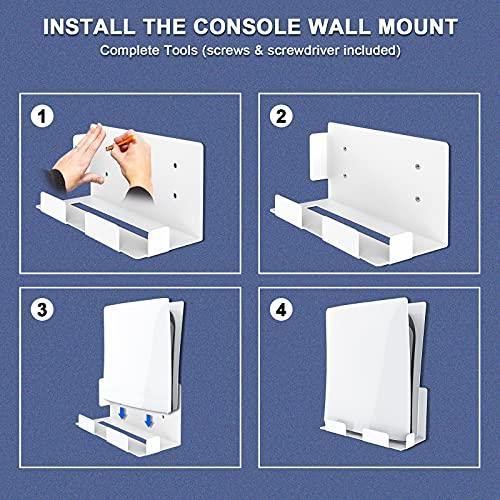 NexiGo PS5 Accessories Wall Mount Bundle - Wall Bracket - JOY2ESpree