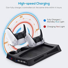 
                        
                          Load image into Gallery viewer, Vertical Stand with Cooling Fan for Playstation 5 and PS5 Digital Edition - JOY2ESpree
                        
                      