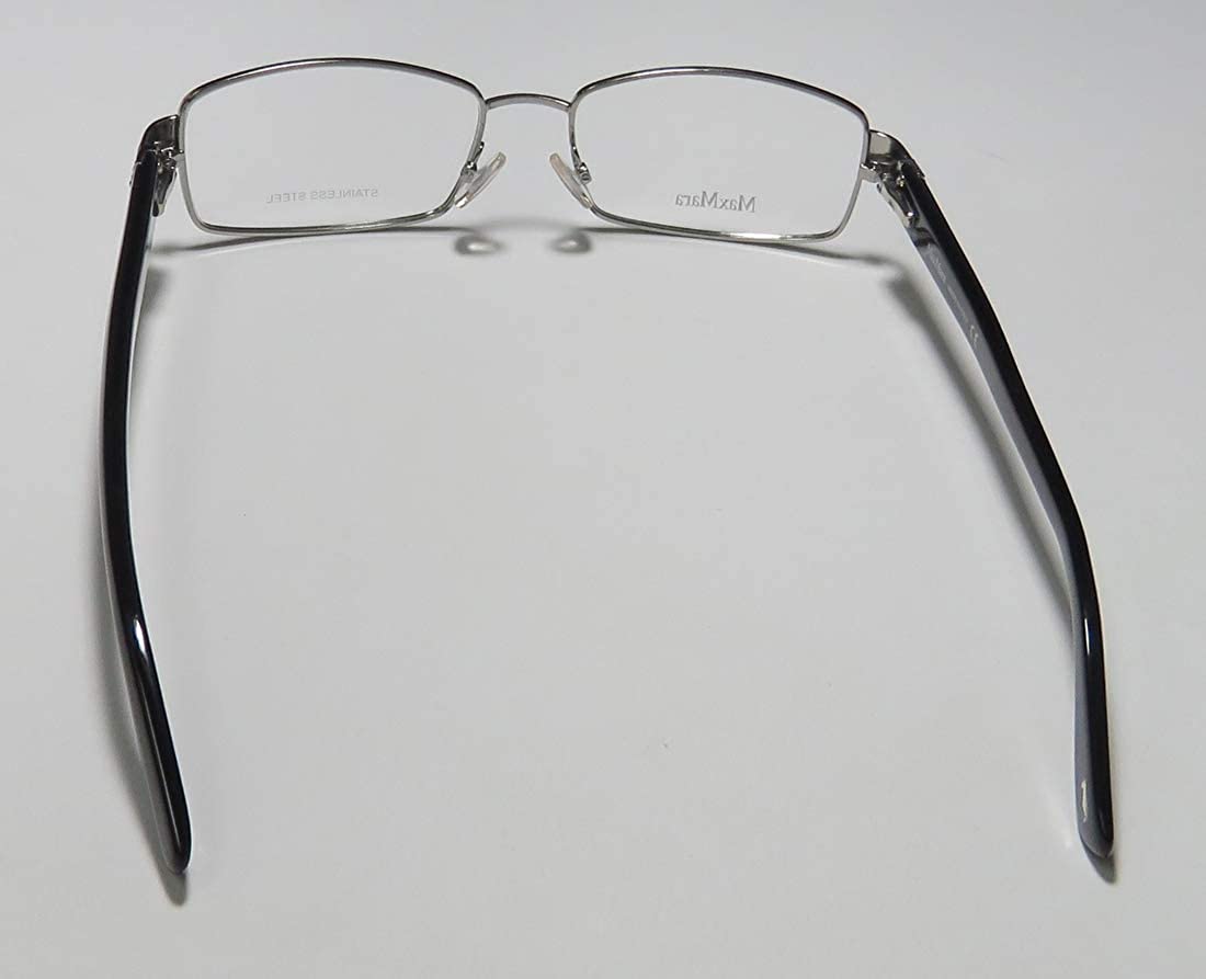 Max Mara 1100/U Womens Rectangular Crystals Flexible Hinges Distinct Eyeglasses/Eyeglass Frame