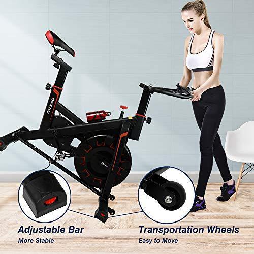 TOLEAD Spin Bike Exercise Bike for Home Workout, Indoor Cycling Bike for Cardio Exercise, Stationary Bike Belt Drive with Heavy Duty Flywheel - JOY2ESpree