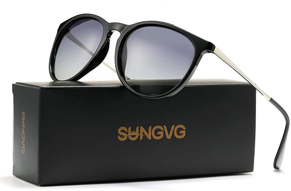 SUNGVG Polarized Sunglasses for Women Classic Round Retro Sun Glasses - JOY2ESpree