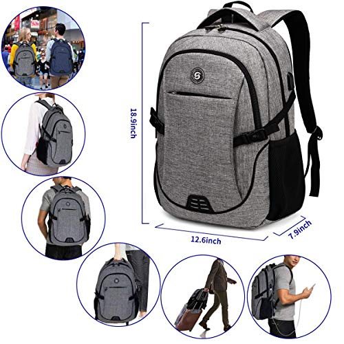 SHRRADOO Durable Anti Theft Laptop Backpack Travel Backpacks Bookbag