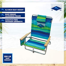 
                        
                          Load image into Gallery viewer, Tommy Bahama 5-Position Classic Lay Flat Folding Backpack Beach Chair
                        
                      