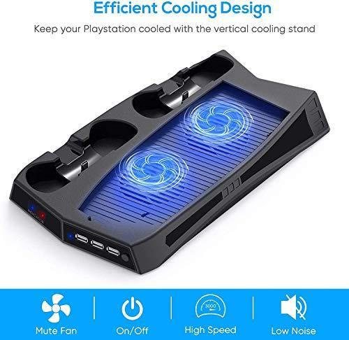 Vertical Stand with Cooling Fan for Playstation 5 and PS5 Digital Edition - JOY2ESpree