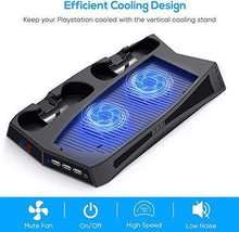 
                        
                          Load image into Gallery viewer, Vertical Stand with Cooling Fan for Playstation 5 and PS5 Digital Edition - JOY2ESpree
                        
                      