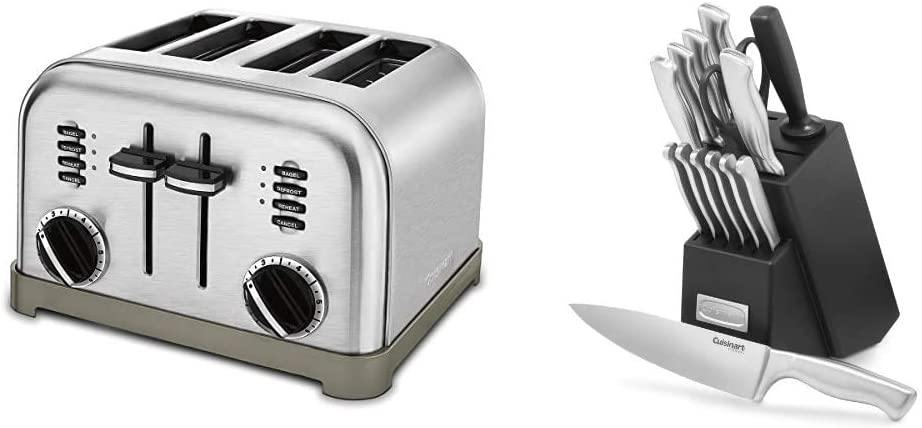 Cuisinart CPT-180P1 Metal Classic 4-Slice toaster, Brushed Stainless - JOY2ESpree