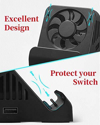 Switch Dock, TV Projection Charging Dock for Switch, Cooling Fan Compact 4K HDMI Adapter - JOY2ESpree