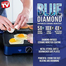 
                        
                          गैलरी व्यूवर में इमेज लोड करें, Blue Diamond Cookware Sizzle Griddle Ceramic Nonstick Electric Griddle - JOY2ESpree
                        
                      
