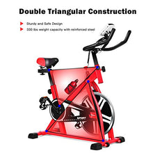 
                        
                          Cargar imagen en el visor de la galería, GYMAX Indoor Exercise Bike, Stationary Cycling Bike with Adjustable Resistance &amp; LCD Monitor - JOY2ESpree
                        
                      