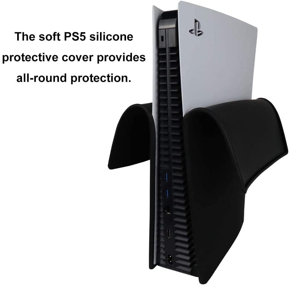Aosai PS5 Silicone Skin Cover, Dustproof Anti-Scratch Anti-Fall Protector Case for Sony Playstation - JOY2ESpree