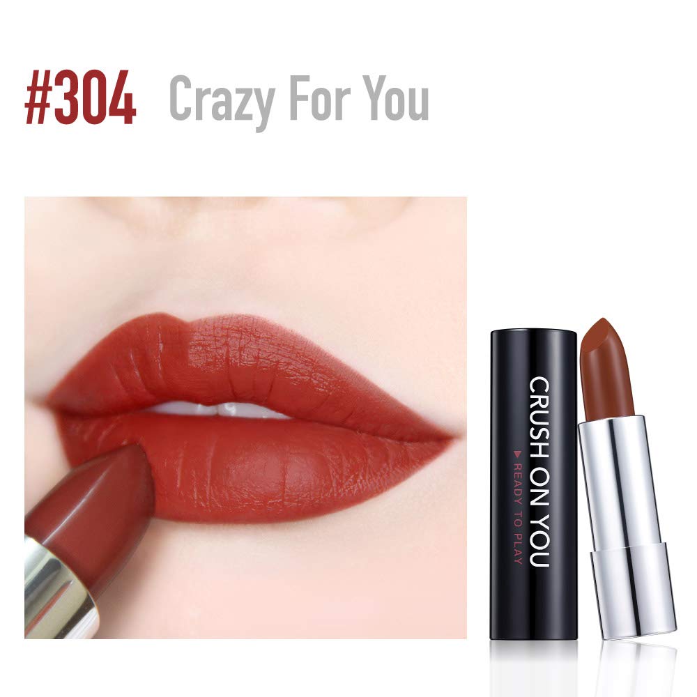 Semi Matte Vegan Lipstick with Creamy Satin Finish, Burnt Sienna