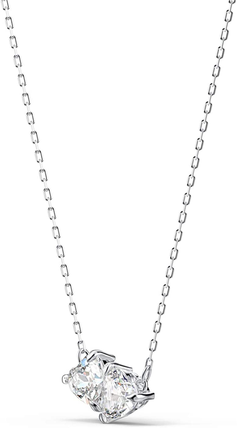 SWAROVSKI Women's Attract Soul Jewelry Collection, Rhodium Finish, Pink Crystals - JOY2ESpree