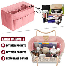 
                        
                          將圖片載入圖庫檢視器 Purse Organizer Insert Felt Bag Organizer Handbag Organizer Insert for Tote fits LV Speedy Neverfull Longchamp, Grey, Medium (Medium, Pink)
                        
                      