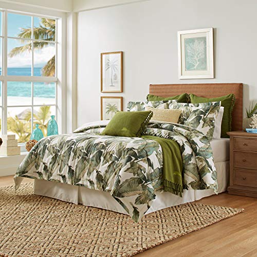 Tommy Bahama Canvas Fringe Throw Blanket, 50 x 60, Green