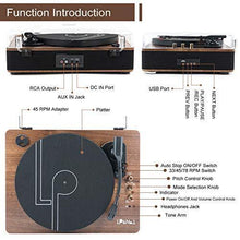 
                        
                          गैलरी व्यूवर में इमेज लोड करें, LP&amp;NO.1 Record Player, Classic Bluetooth Turntable with USB Recording - JOY2ESpree
                        
                      