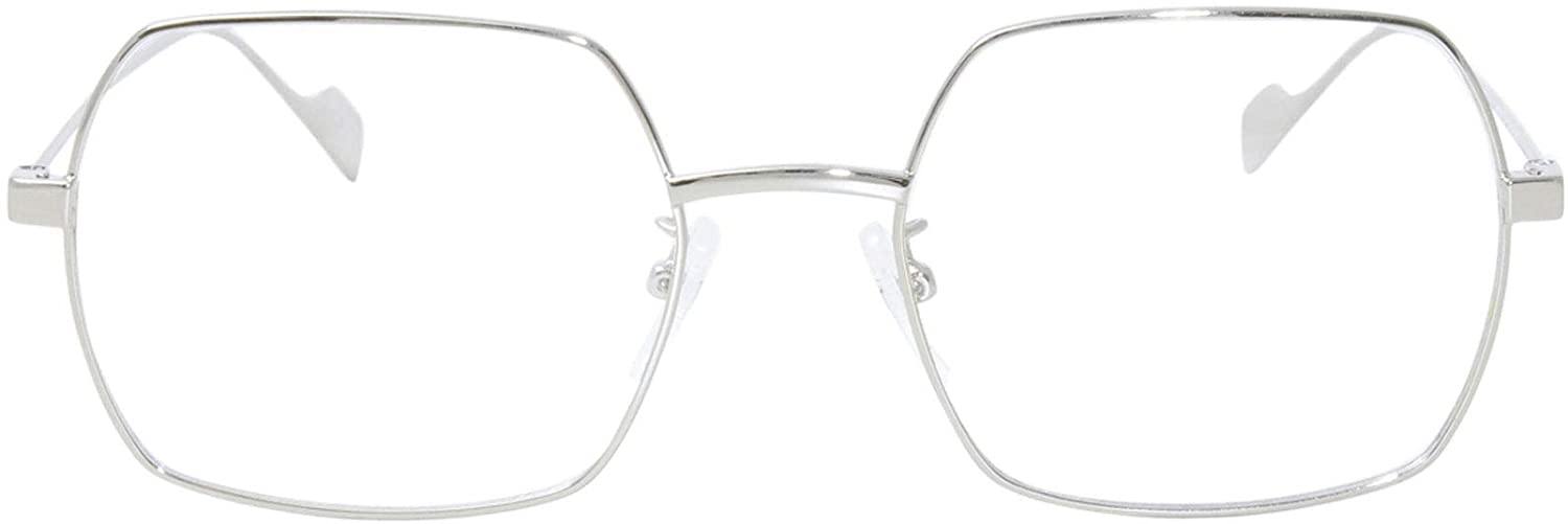 Balenciaga Everyday BB0090O 002 Eyeglasses Women's Silver Full Rim Optical Frame