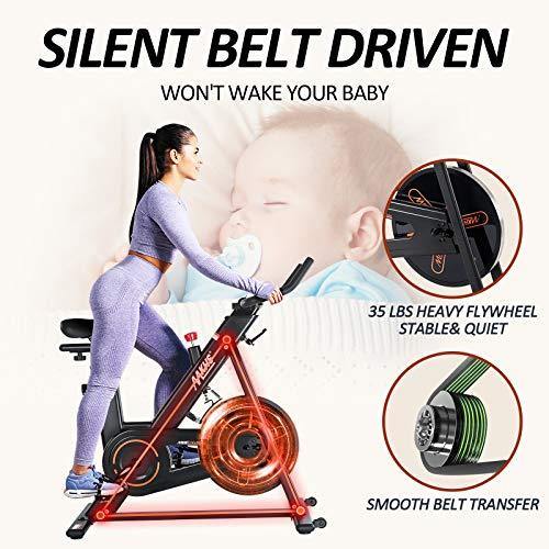 MKHS Indoor Cycling Bike Stationary, Magnetic Resistance Exercise Bike - JOY2ESpree