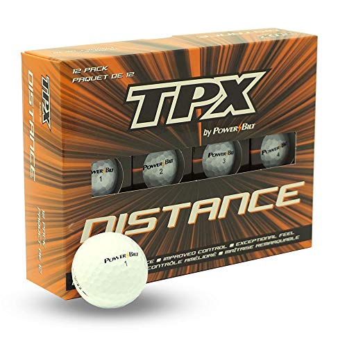 Power Bilt TPX V Colored Matte Finish Golf Balls, (One Dozen)