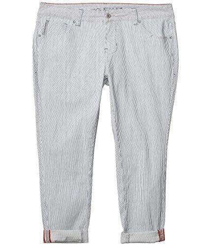 Jag Jeans Plus Size Plus Size Carter Girlfriend Jeans in Railroad Stripe