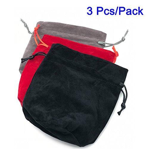 IvyFieldDice Red/Grey/Black Drawstring Dice Bag - JOY2ESpree