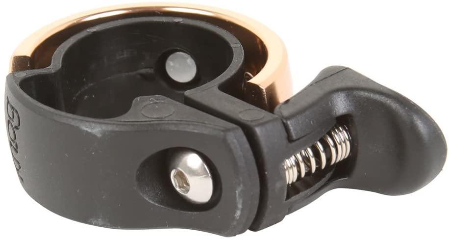 Knog Oi Bike Bell - Original & Luxe Styles, Built in Cable-Clip, Adult/Youth Bicycle Bell (Black, Copper, Brass, Aluminum)