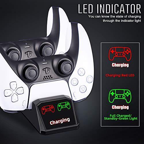 PS5 Controller Charger Dock, Dual USB Type C Fast Charging - JOY2ESpree