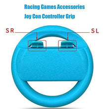 
                        
                          Load image into Gallery viewer, 2 Pack Racing Steering Wheel Games Steering Wheels, Compatible for Nintendo Switch Joy Con Mario Kart - JOY2ESpree
                        
                      