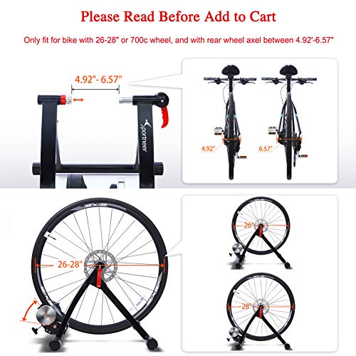 Sportneer Bike Trainer Stand Steel Bicycle Exercise Magnetic Stand