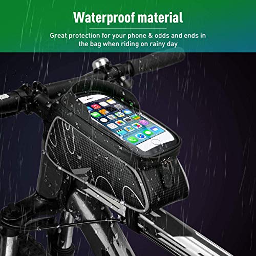 VANWALK Bike Bag with Phone Holder for Mountain Bike, Bike Handlebar Bag